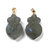 Natural Labradorite Pendants G-A203-02B-1