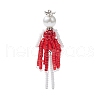 3Pcs 3 Colors Glass Seed Beads Big Pendants PALLOY-MZ00687-2