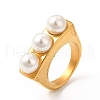 Ion Plating(IP) 304 Stainless Steel Finger Rings RJEW-C049-13B-G-1