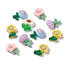 Opaque Resin Cabochons RESI-G031-04-1