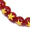 Round Handmade Lampwork Beads Strands LAMP-R004-01A-3