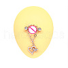 316L Surgical Stainless Steel Crystal Rhinestone Nipple Barbells WG8EFD8-05-1