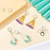 Unicraftale 40Pcs 4 Colors 304 Stainless Steel Leverback Earring Findings STAS-UN0029-67-5
