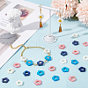 4 Strands 4 Colors Natural Freshwater Shell Beads Frames Strands SHEL-NB0001-45-5