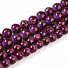 Baking Painted Glass Beads Strands DGLA-N008-8mm-04-2