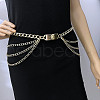 Rectangle with Lion Pattern Alloy Multilayer Waist Beads FS-WGA5C19-01-4