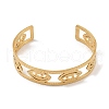 Hollow Wide Version Open Cuff Bangles BJEW-U006-03G-02-2