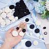   64Pcs 8 Style Lint and Aluminum Buttons FIND-PH0005-54-3
