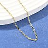 Brass Cable Chains Necklace for Women NJEW-P265-04G-1