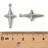 304 Stainless Steel Pendants. Star Charm STAS-A190-04P-3