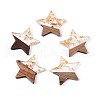 Resin & Walnut Wood Pendants RESI-T057-38M-2