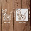 Large Plastic Reusable Drawing Painting Stencils Templates DIY-WH0172-694-2
