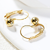Fashionable Classic Round Brass Hoop Earrings ZP8922-1