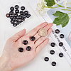 Natural Black Agate(Dyed & Heated) European Beads G-NB0001-72-3