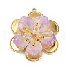 304 Stainless Steel and Acrylic and Plastic Pendants STAS-R170-04G-05-1