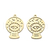201 Stainless Steel Pendants STAS-I332-08G-1