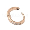 316 Stainless Steel Micro Pave Clear Cubic Zirconia Hoop Cartilage Earrings WG9FB89-01-2