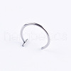 Anti-Tarnish Stainless Steel 18 Gauge Fake Lip Rings Piercing Jewelry WG218DE-04-1