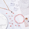SUPERFINDINGS 2 Strands Cherry Quartz Glass Beads Strands G-FH0002-40-4