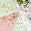   40Pcs 2 Colors Rack Plating Brass Bead Frames KK-PH0006-31-3