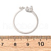 Brass Micro Pave Cubic Zirconia Open Cuff Rings for Women RJEW-U058-05P-5