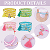 BENECREAT 32Pcs 32 Style Glass Seed Beaded Stretch Bracelets Set BJEW-BC0001-08-4