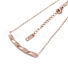 Ion Plating(IP) 304 Stainless Steel Cable Chain Necklaces NJEW-G081-05-2