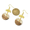 Resin & Walnut Wood Dangle Earrings EJEW-JE05507-03-2