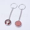 Natural Red Jasper Keychain KEYC-E023-02D-2