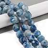 Natural Blue Cherry Blossom Agate Beads Strands G-NH0010-J02-01B-2