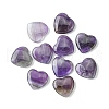 Mother's Day Gifts Natural Amethyst Heart Palm Stone G-YW0001-52B-1