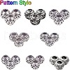  Tibetan Style Alloy European Large Hole Beads MPDL-NB0001-03AS-4