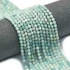 Natural Flower Amazonite Beads Strands G-A260-A51-01-1