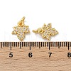 Brass Micro Pave Cubic Zirconia Pendants KK-U073-02G-3