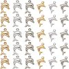 SUPERFINDINGS 48Pcs 6 Colors Brass Charms KK-FH0001-93-1