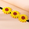 Felt 3 Sunflower Chokler Necklaces for Women FS-WG49D9B-01-2