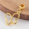 Butterfly Alloy European Dangle Charms PALLOY-JF00136-01-1