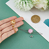 SUPERFINDINGS 2Pcs 2 Colors Brass Hollow Round Cage Pendant Decorations AJEW-FH0004-30-3