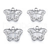 304 Stainless Steel Pendant Rhinestone Settings STAS-N098-219P-2