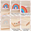 Transparent Acrylic Slant Back Earring Display Stands EDIS-WH0035-20B-02-4