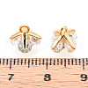 Brass Micro Pave Cubic Zirconia Charms KK-N263-72A-G-3
