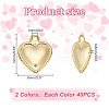 80Pcs 2 Colors 201 & 304 Stainless Steel Charms STAS-LP0001-33-2
