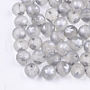 Autumn Theme Electroplate Transparent Glass Beads EGLA-S178-01G-1