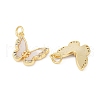 Brass Micro Pave Cubic Zirconia Pendants KK-U058-08G-01-2