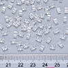 2-Hole Transparent Glass Seed Beads SEED-S031-M-001-3