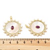 Brass Micro Pave Cubic Zirconia Pendants KK-Z098-23G-3
