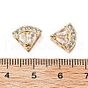 Brass Micro Pave Cubic Zirconia Beads KK-A259-10G-3