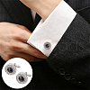 WADORN 6 Pairs 6 Styles Alloy/Iron Cufflinks for Men FIND-WR0010-97-5