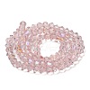 Transparent Electroplate Glass Beads Strands GLAA-F029-2mm-D26-2