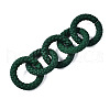 Spray Painted CCB Plastic Linking Rings CCB-Q091-010B-4